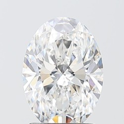 Diament laboratoryjny bezbarwny szlif owalny, 2.06ct, VVS2, D, IGI LG746545627