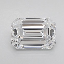 Diament laboratoryjny bezbarwny szlif szmaragdowy, 1.53ct, VVS2, D, IGI LG652464302