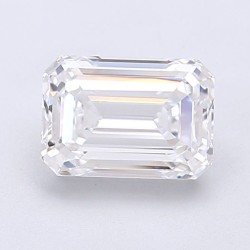 Diament laboratoryjny bezbarwny szlif szmaragdowy, 1.61ct, VVS2, E, IGI LG693549974