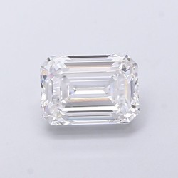 Diament laboratoryjny bezbarwny szlif szmaragdowy, 1.9ct, VVS2, D, IGI LG733520710