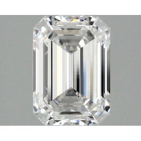 Diament laboratoryjny bezbarwny szlif szmaragdowy, 2.1ct, VVS2, F, IGI LG733577113