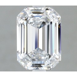 Diament laboratoryjny bezbarwny szlif szmaragdowy, 1.52ct, VVS1, D, IGI LG737510868