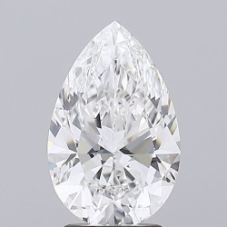 Diament laboratoryjny bezbarwny szlif gruszkowy, 2.7ct, VVS2, E, IGI LG735530697