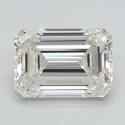 Diament laboratoryjny bezbarwny szlif szmaragdowy, 1.57ct, VVS2, F, IGI LG720555101