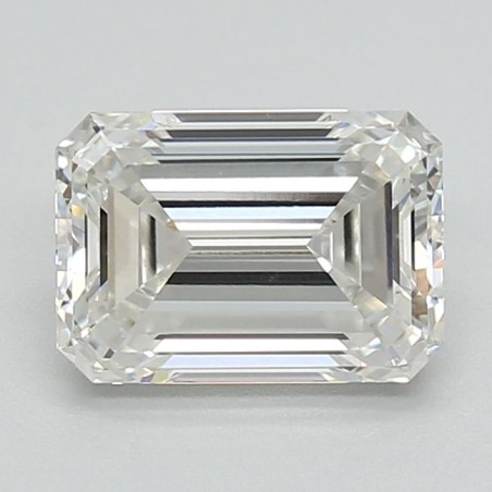 Diament laboratoryjny bezbarwny szlif szmaragdowy, 1.57ct, VVS2, F, IGI LG720555101