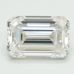 Diament laboratoryjny bezbarwny szlif szmaragdowy, 2.44ct, VVS2, F, IGI LG700508588
