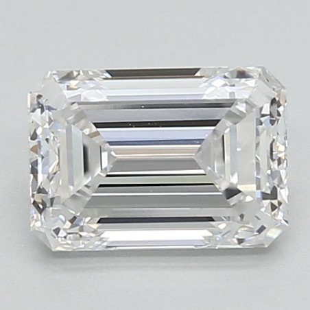 Diament laboratoryjny bezbarwny szlif szmaragdowy, 1.37ct, VVS2, D, IGI LG717539463