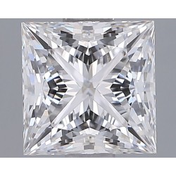 Diament laboratoryjny bezbarwny szlif princess, 1.34ct, VVS1, E, IGI LG717510027