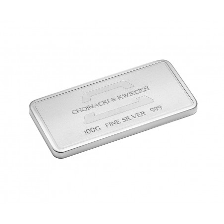 Sztabka srebra 100 g Chojnacki & Kwiecień