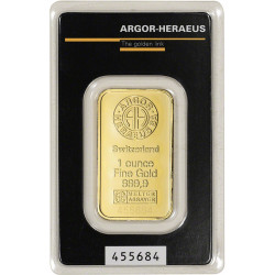 Sztabka Złota 1 uncja ARGOR - HERAEUS LBMA