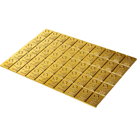 Sztabka złota 50 gramów VALCAMBI LBMA CombiBar Sztabka złota 50 gramów VALCAMBI LBMA CombiBar