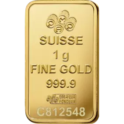 Sztabka Złota 1 gram  PAMP LBMA