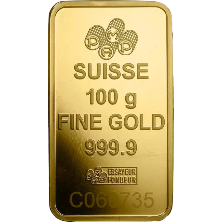 Sztabka Złota 100 gramów  PAMP LBMA Sztabka Złota 100 gramów  PAMP LBMA