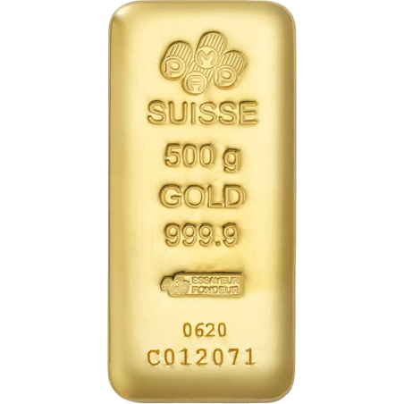 Sztabka Złota 500 gramów  PAMP LBMA