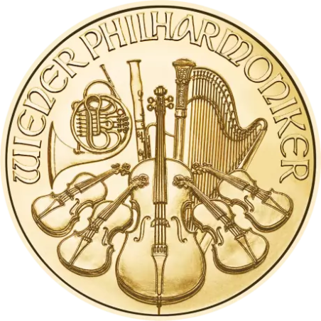 Złota moneta 1/4 uncji Wiedeński Filharmonik 2025 r