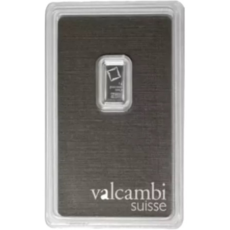 Sztabka platyny 1 gram VALCAMBI