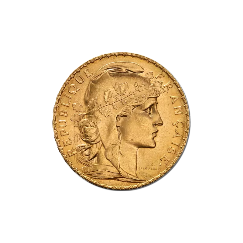 Złota Moneta 20 Franków Francja Au. 900 Złota Moneta 20 Franków Francja Au. 900