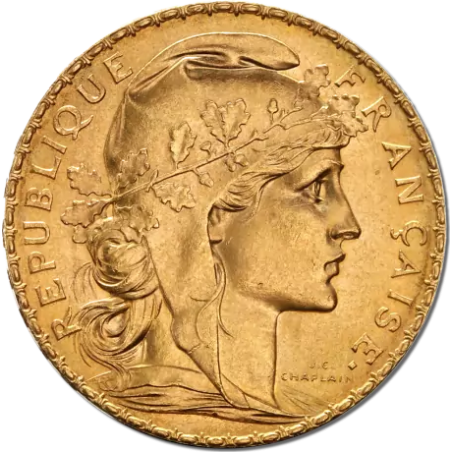 Złota Moneta 20 Franków Francja Au. 900