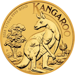 Złota moneta 1/10 uncji Australijski Kangur różne roczniki