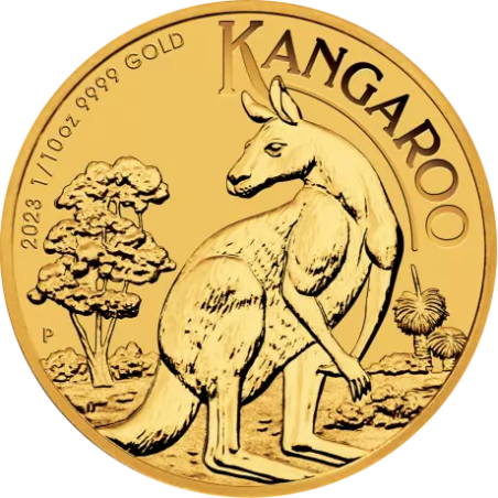 Złota moneta 1/10 uncji Australijski Kangur różne roczniki
