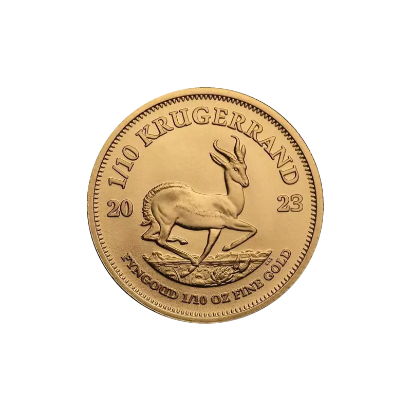 Złota moneta 1/10 uncji Krugerrand różne roczniki Złota moneta 1/10 uncji Krugerrand różne roczniki